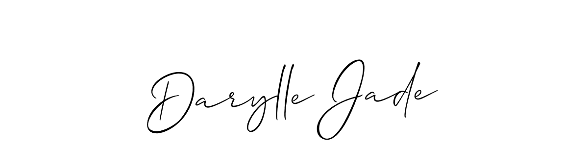 How to make Darylle Jade name signature. Use Allison_Script style for creating short signs online. This is the latest handwritten sign. Darylle Jade signature style 2 images and pictures png