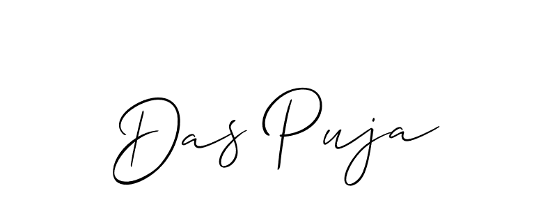if you are searching for the best signature style for your name Das Puja. so please give up your signature search. here we have designed multiple signature styles  using Allison_Script. Das Puja signature style 2 images and pictures png