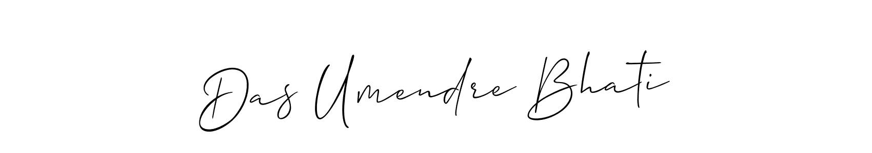 Design your own signature with our free online signature maker. With this signature software, you can create a handwritten (Allison_Script) signature for name Das Umendre Bhati. Das Umendre Bhati signature style 2 images and pictures png