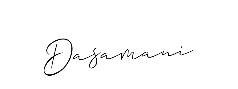Also we have Dasamani name is the best signature style. Create professional handwritten signature collection using Allison_Script autograph style. Dasamani signature style 2 images and pictures png