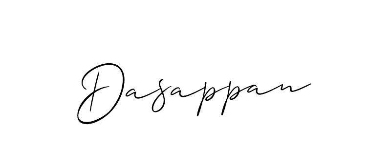 Make a beautiful signature design for name Dasappan. With this signature (Allison_Script) style, you can create a handwritten signature for free. Dasappan signature style 2 images and pictures png