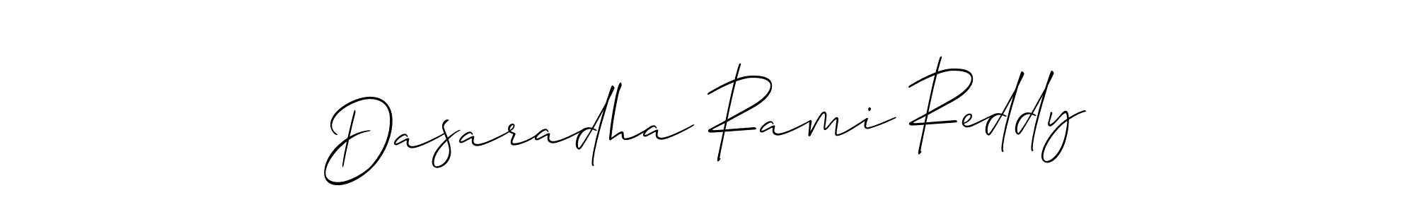 The best way (Allison_Script) to make a short signature is to pick only two or three words in your name. The name Dasaradha Rami Reddy include a total of six letters. For converting this name. Dasaradha Rami Reddy signature style 2 images and pictures png