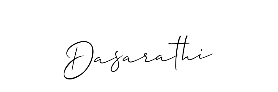 Use a signature maker to create a handwritten signature online. With this signature software, you can design (Allison_Script) your own signature for name Dasarathi. Dasarathi signature style 2 images and pictures png