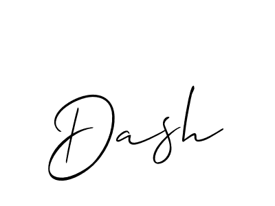 Also You can easily find your signature by using the search form. We will create Dash name handwritten signature images for you free of cost using Allison_Script sign style. Dash signature style 2 images and pictures png