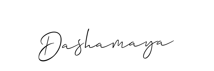 The best way (Allison_Script) to make a short signature is to pick only two or three words in your name. The name Dashamaya include a total of six letters. For converting this name. Dashamaya signature style 2 images and pictures png