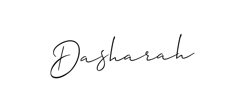 Dasharah stylish signature style. Best Handwritten Sign (Allison_Script) for my name. Handwritten Signature Collection Ideas for my name Dasharah. Dasharah signature style 2 images and pictures png