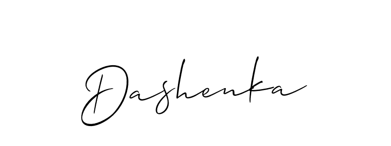 Also we have Dashenka name is the best signature style. Create professional handwritten signature collection using Allison_Script autograph style. Dashenka signature style 2 images and pictures png