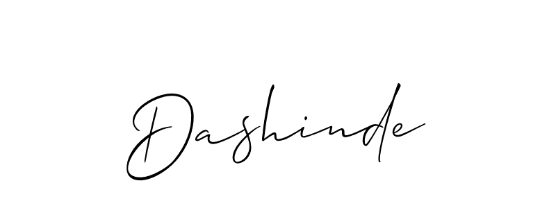 Also we have Dashinde name is the best signature style. Create professional handwritten signature collection using Allison_Script autograph style. Dashinde signature style 2 images and pictures png