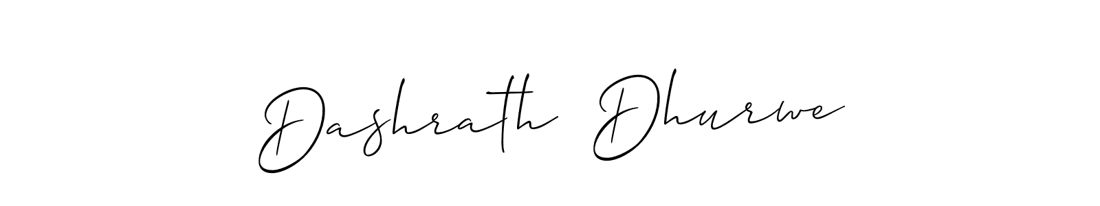 The best way (Allison_Script) to make a short signature is to pick only two or three words in your name. The name Dashrath  Dhurwe include a total of six letters. For converting this name. Dashrath  Dhurwe signature style 2 images and pictures png
