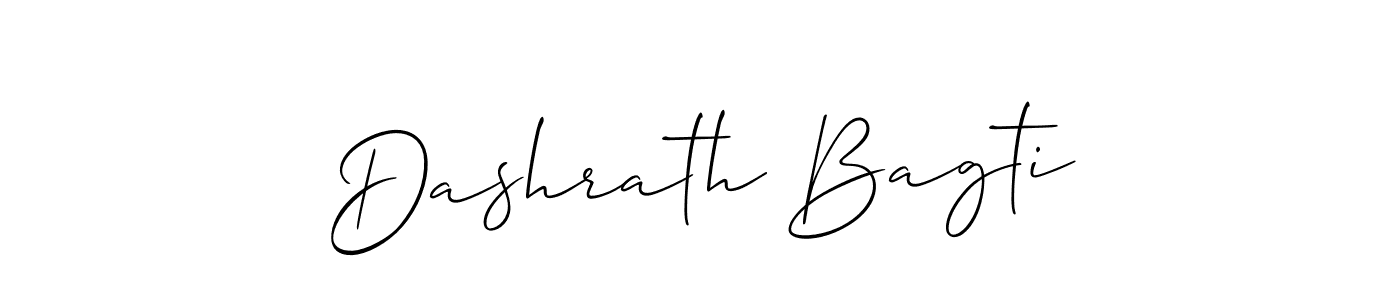 Create a beautiful signature design for name Dashrath Bagti. With this signature (Allison_Script) fonts, you can make a handwritten signature for free. Dashrath Bagti signature style 2 images and pictures png