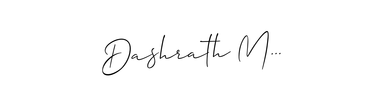 if you are searching for the best signature style for your name Dashrath M.... so please give up your signature search. here we have designed multiple signature styles  using Allison_Script. Dashrath M... signature style 2 images and pictures png