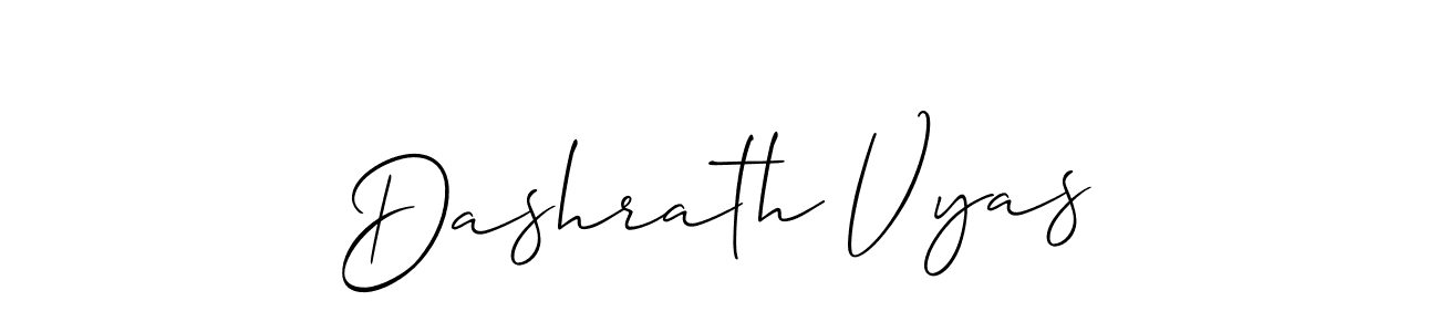 if you are searching for the best signature style for your name Dashrath Vyas. so please give up your signature search. here we have designed multiple signature styles  using Allison_Script. Dashrath Vyas signature style 2 images and pictures png