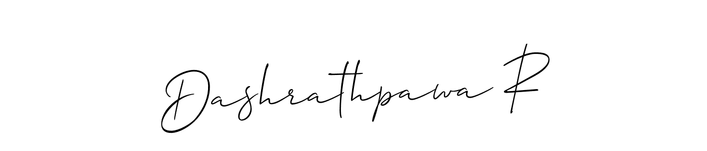 Dashrathpawa R stylish signature style. Best Handwritten Sign (Allison_Script) for my name. Handwritten Signature Collection Ideas for my name Dashrathpawa R. Dashrathpawa R signature style 2 images and pictures png