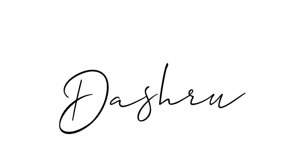 The best way (Allison_Script) to make a short signature is to pick only two or three words in your name. The name Dashru include a total of six letters. For converting this name. Dashru signature style 2 images and pictures png