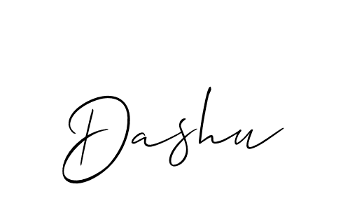 The best way (Allison_Script) to make a short signature is to pick only two or three words in your name. The name Dashu include a total of six letters. For converting this name. Dashu signature style 2 images and pictures png