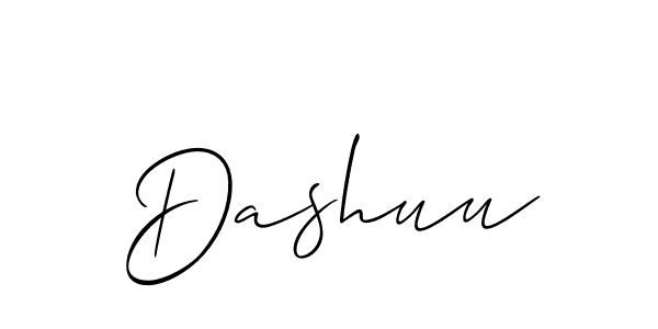 Make a beautiful signature design for name Dashuu. With this signature (Allison_Script) style, you can create a handwritten signature for free. Dashuu signature style 2 images and pictures png