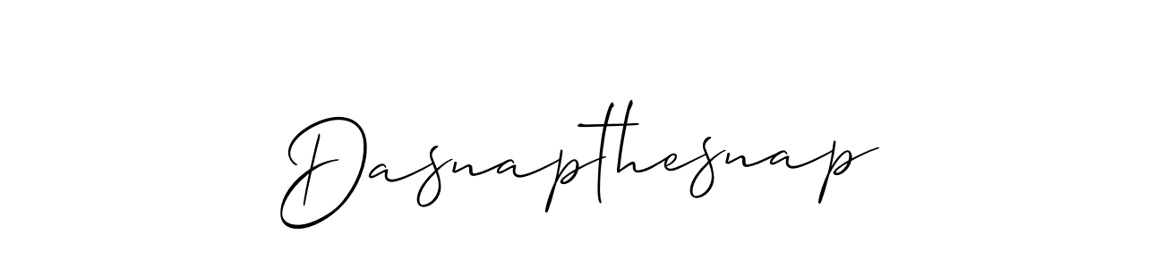 How to make Dasnapthesnap signature? Allison_Script is a professional autograph style. Create handwritten signature for Dasnapthesnap name. Dasnapthesnap signature style 2 images and pictures png