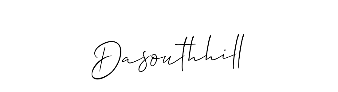 Design your own signature with our free online signature maker. With this signature software, you can create a handwritten (Allison_Script) signature for name Dasouthhill. Dasouthhill signature style 2 images and pictures png