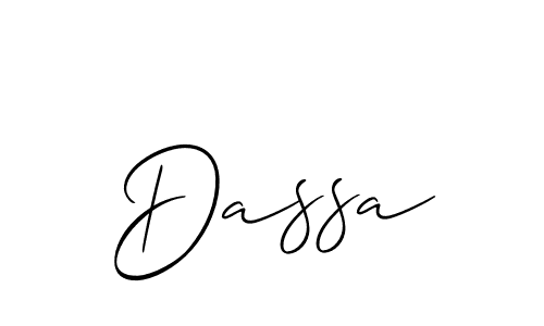 Best and Professional Signature Style for Dassa. Allison_Script Best Signature Style Collection. Dassa signature style 2 images and pictures png