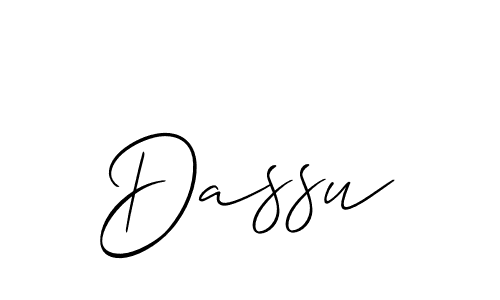 The best way (Allison_Script) to make a short signature is to pick only two or three words in your name. The name Dassu include a total of six letters. For converting this name. Dassu signature style 2 images and pictures png