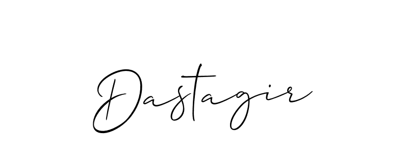 The best way (Allison_Script) to make a short signature is to pick only two or three words in your name. The name Dastagir include a total of six letters. For converting this name. Dastagir signature style 2 images and pictures png