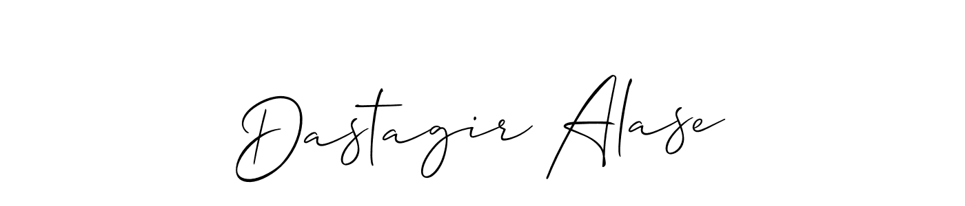 Also You can easily find your signature by using the search form. We will create Dastagir Alase name handwritten signature images for you free of cost using Allison_Script sign style. Dastagir Alase signature style 2 images and pictures png