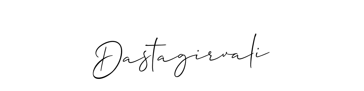 Design your own signature with our free online signature maker. With this signature software, you can create a handwritten (Allison_Script) signature for name Dastagirvali. Dastagirvali signature style 2 images and pictures png