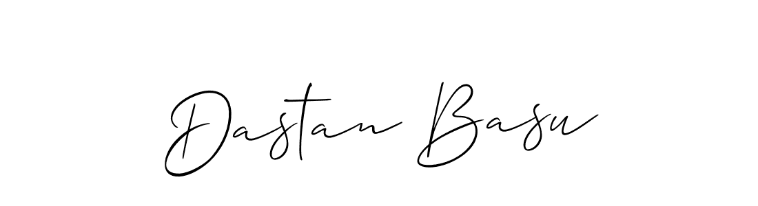 Use a signature maker to create a handwritten signature online. With this signature software, you can design (Allison_Script) your own signature for name Dastan Basu. Dastan Basu signature style 2 images and pictures png