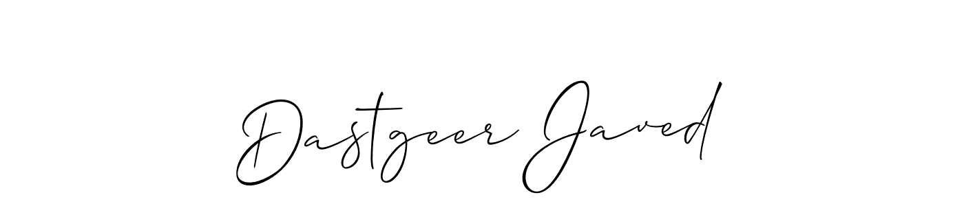 Dastgeer Javed stylish signature style. Best Handwritten Sign (Allison_Script) for my name. Handwritten Signature Collection Ideas for my name Dastgeer Javed. Dastgeer Javed signature style 2 images and pictures png