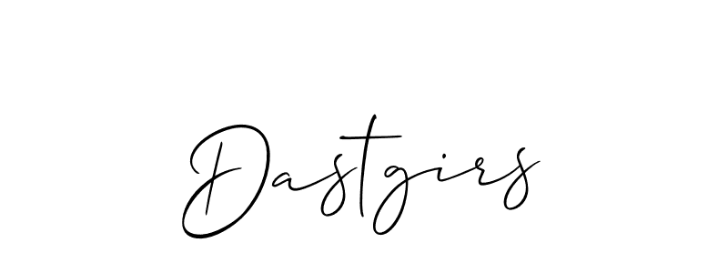 if you are searching for the best signature style for your name Dastgirs. so please give up your signature search. here we have designed multiple signature styles  using Allison_Script. Dastgirs signature style 2 images and pictures png