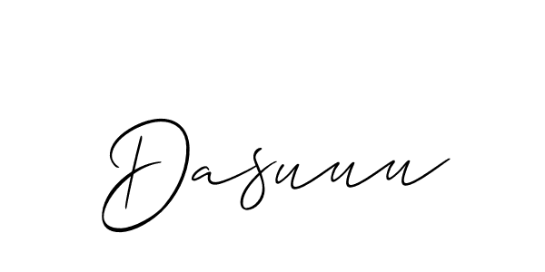 How to make Dasuuu name signature. Use Allison_Script style for creating short signs online. This is the latest handwritten sign. Dasuuu signature style 2 images and pictures png