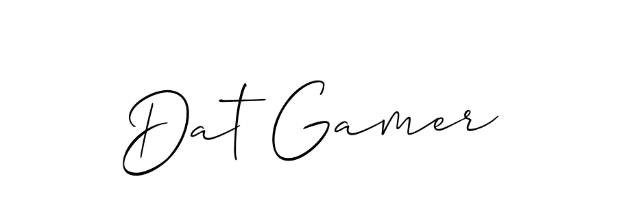 See photos of Dat Gamer official signature by Spectra . Check more albums & portfolios. Read reviews & check more about Allison_Script font. Dat Gamer signature style 2 images and pictures png