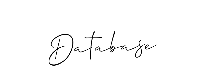 You can use this online signature creator to create a handwritten signature for the name Database. This is the best online autograph maker. Database signature style 2 images and pictures png