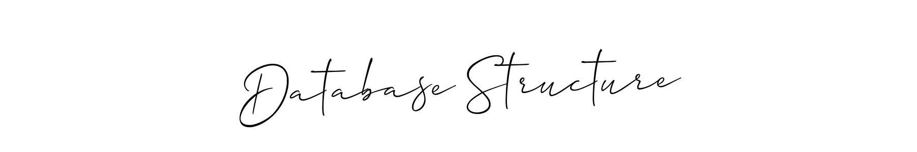 Once you've used our free online signature maker to create your best signature Allison_Script style, it's time to enjoy all of the benefits that Database Structure name signing documents. Database Structure signature style 2 images and pictures png