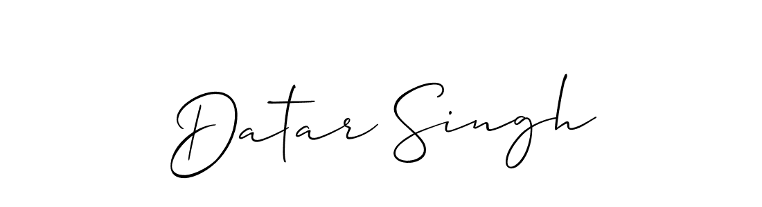 Design your own signature with our free online signature maker. With this signature software, you can create a handwritten (Allison_Script) signature for name Datar Singh. Datar Singh signature style 2 images and pictures png