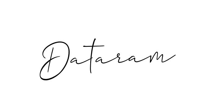 Also we have Dataram name is the best signature style. Create professional handwritten signature collection using Allison_Script autograph style. Dataram signature style 2 images and pictures png