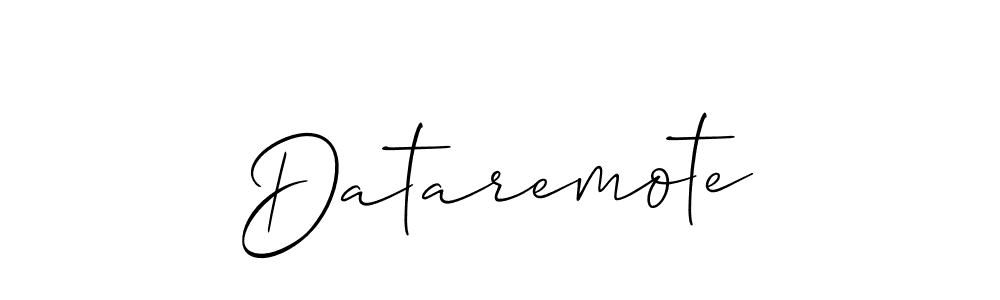 Make a beautiful signature design for name Dataremote. With this signature (Allison_Script) style, you can create a handwritten signature for free. Dataremote signature style 2 images and pictures png