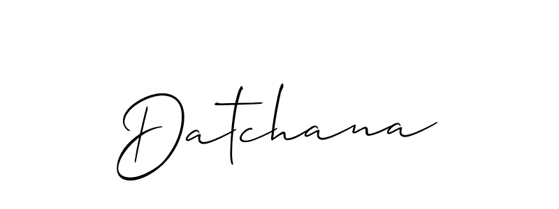Also You can easily find your signature by using the search form. We will create Datchana name handwritten signature images for you free of cost using Allison_Script sign style. Datchana signature style 2 images and pictures png