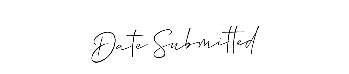 The best way (Allison_Script) to make a short signature is to pick only two or three words in your name. The name Date Submitted include a total of six letters. For converting this name. Date Submitted signature style 2 images and pictures png