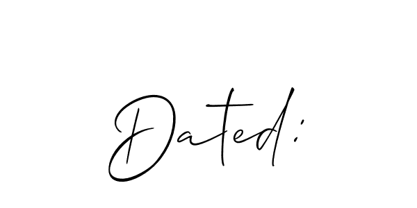 This is the best signature style for the Dated: name. Also you like these signature font (Allison_Script). Mix name signature. Dated: signature style 2 images and pictures png