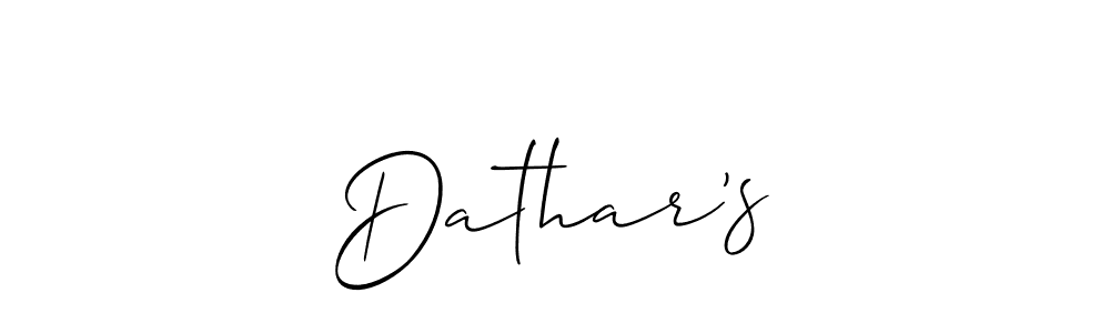 Best and Professional Signature Style for Dathar’s. Allison_Script Best Signature Style Collection. Dathar’s signature style 2 images and pictures png