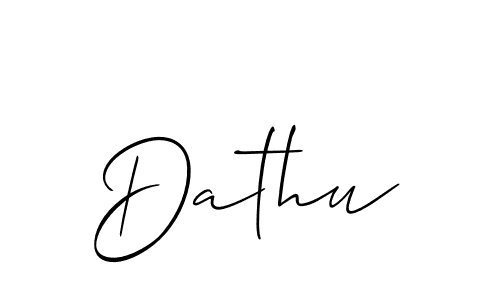 See photos of Dathu official signature by Spectra . Check more albums & portfolios. Read reviews & check more about Allison_Script font. Dathu signature style 2 images and pictures png