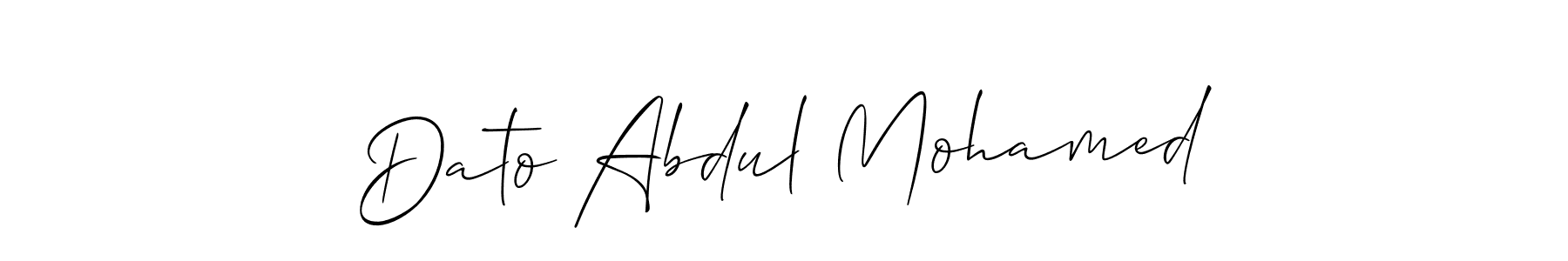 You should practise on your own different ways (Allison_Script) to write your name (Dato Abdul Mohamed) in signature. don't let someone else do it for you. Dato Abdul Mohamed signature style 2 images and pictures png