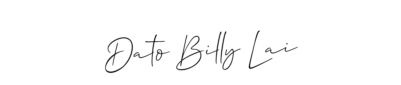 It looks lik you need a new signature style for name Dato Billy Lai. Design unique handwritten (Allison_Script) signature with our free signature maker in just a few clicks. Dato Billy Lai signature style 2 images and pictures png