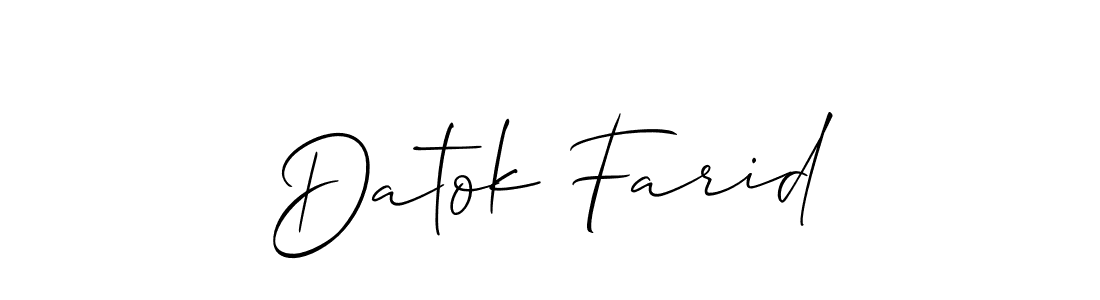 How to Draw Datok Farid signature style? Allison_Script is a latest design signature styles for name Datok Farid. Datok Farid signature style 2 images and pictures png