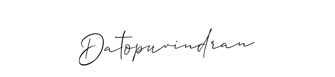 How to Draw Datopuvindran signature style? Allison_Script is a latest design signature styles for name Datopuvindran. Datopuvindran signature style 2 images and pictures png