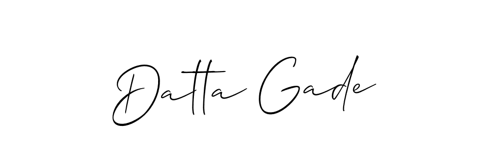 if you are searching for the best signature style for your name Datta Gade. so please give up your signature search. here we have designed multiple signature styles  using Allison_Script. Datta Gade signature style 2 images and pictures png