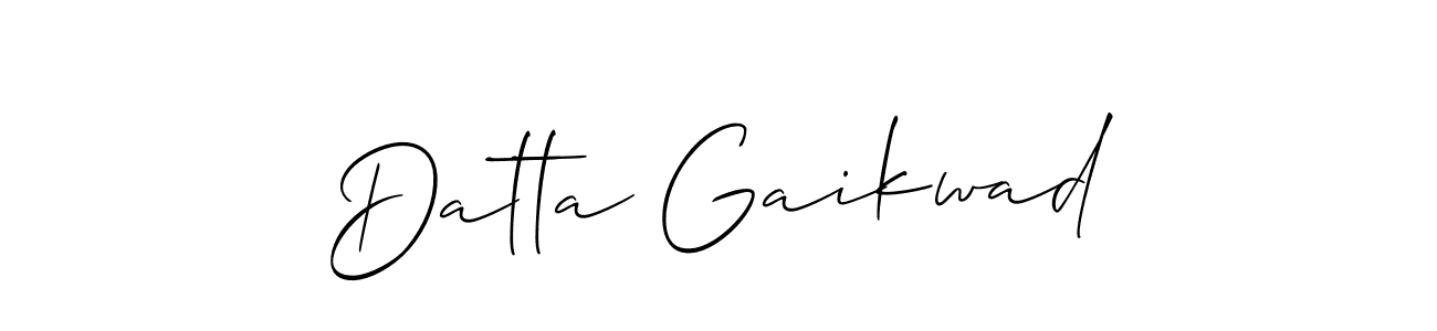 Use a signature maker to create a handwritten signature online. With this signature software, you can design (Allison_Script) your own signature for name Datta Gaikwad. Datta Gaikwad signature style 2 images and pictures png