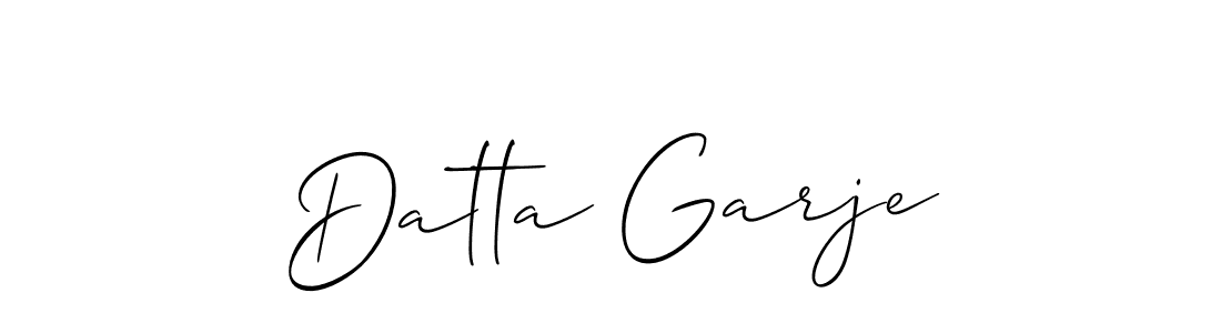 Make a short Datta Garje signature style. Manage your documents anywhere anytime using Allison_Script. Create and add eSignatures, submit forms, share and send files easily. Datta Garje signature style 2 images and pictures png