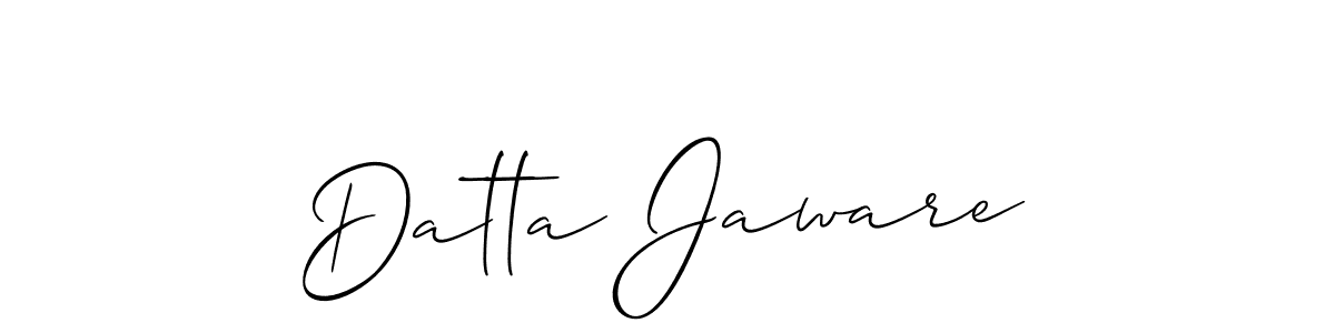 You should practise on your own different ways (Allison_Script) to write your name (Datta Jaware) in signature. don't let someone else do it for you. Datta Jaware signature style 2 images and pictures png